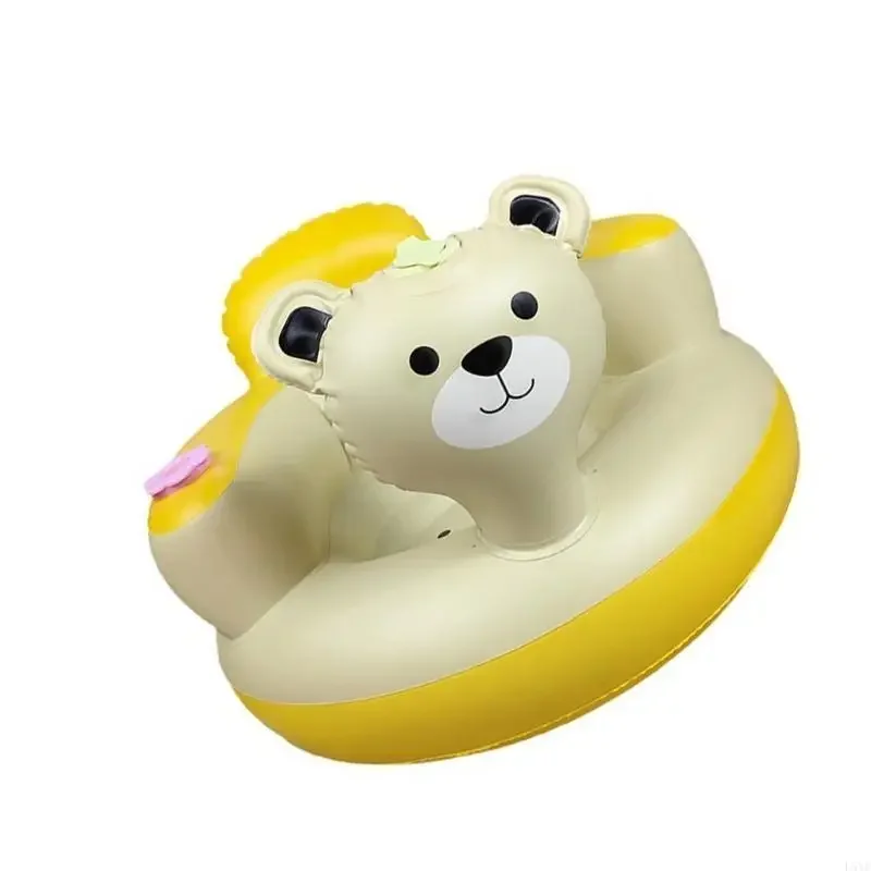 L5YF الرضع الجلوس دعم كرسي قابل للنفخ السفر ودية PVC البراز للطفل 6M + #2