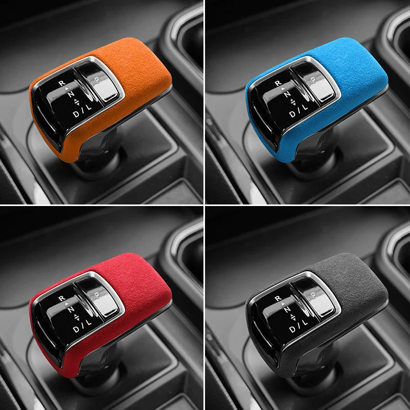 

Made of Alcantara For Chevrolet Silverado (2022-2023) Center Console Gear Shift Knob Boot Cover Car Interior Tuning Accessories