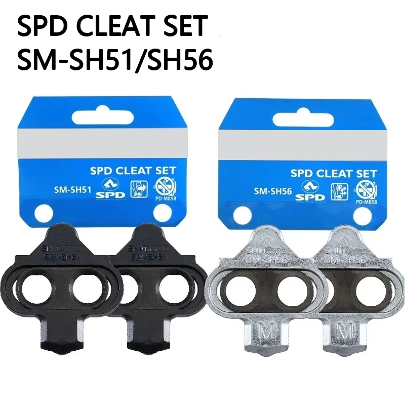 SM-SH51 SH56 SPD Cleat Set MTB Bike Pedal Locking Single-Multi Release Racing Riding Equipment For Wellgo WPD-98A M515 M520 M540