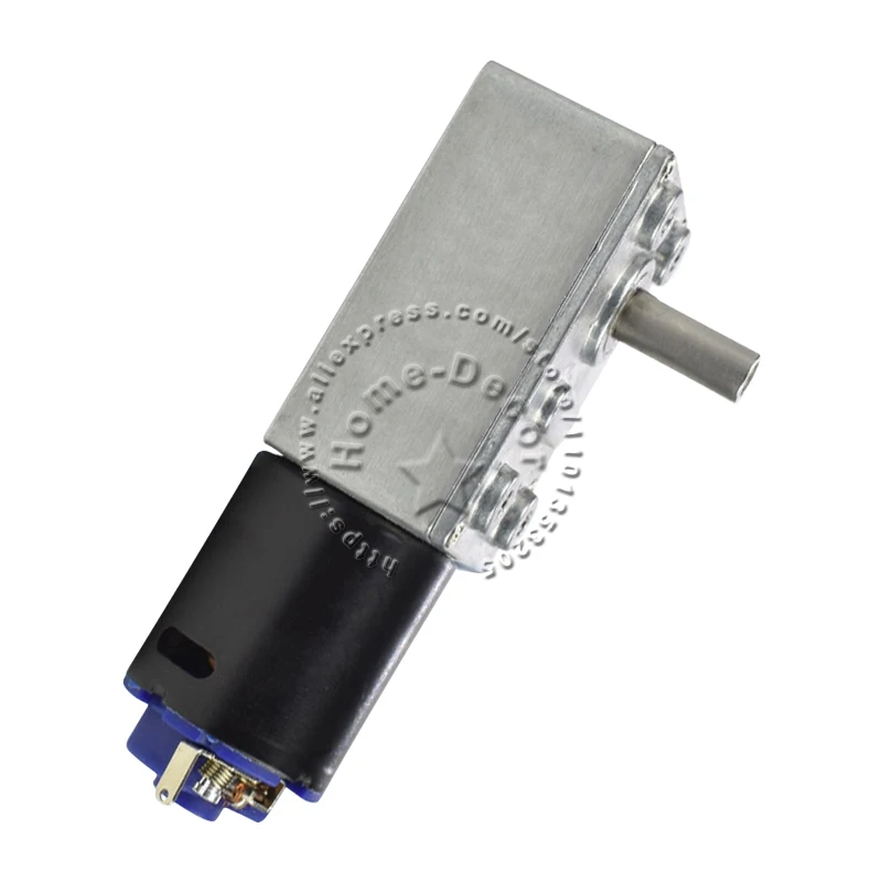 

JGY-370 DC6V 12V 24V высокий крутящий момент низкая скорость самоблокирующийся двигатель турбина червячный редуктор постоянного тока # Серебряный редуктор # 2