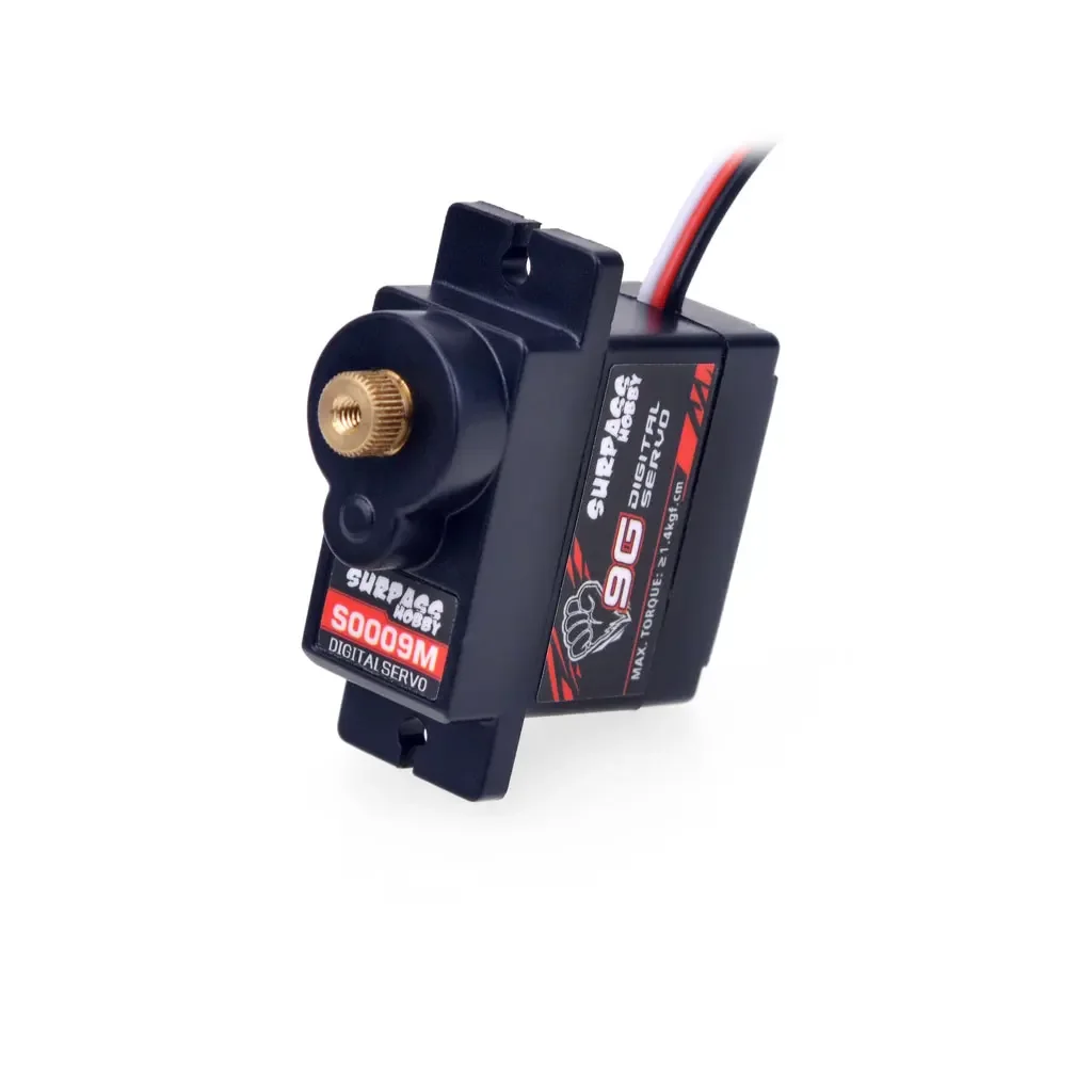 SURPASS HOBBY S0009M 9G Servo Metal Gear 1.4KG Digital 4.8V ~ 6VDC 25T Motor for RC Micro Car Airplane Robot Boat Model Toy Part