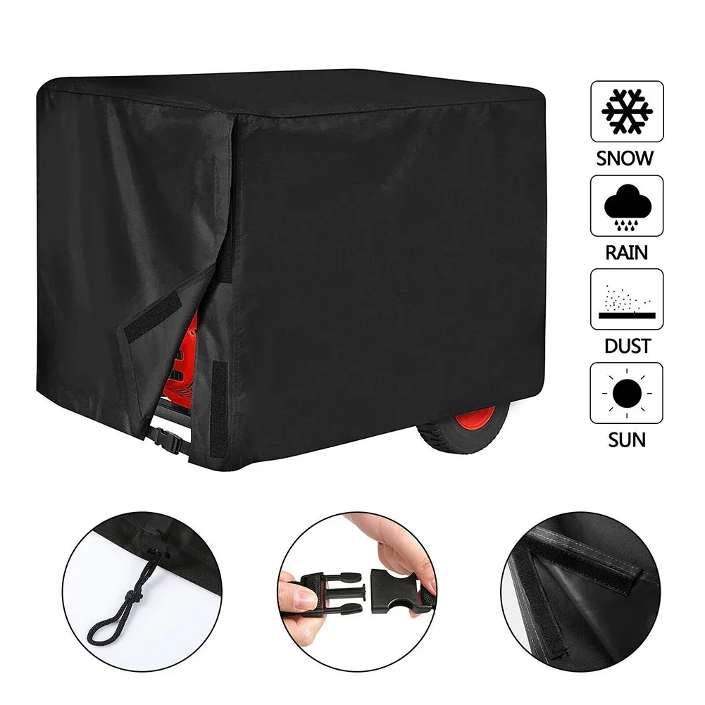 1pc Generator Cover 600D Waterproof For 3000-5000watt 26X20X20inch Household Generator Electrical Accessories