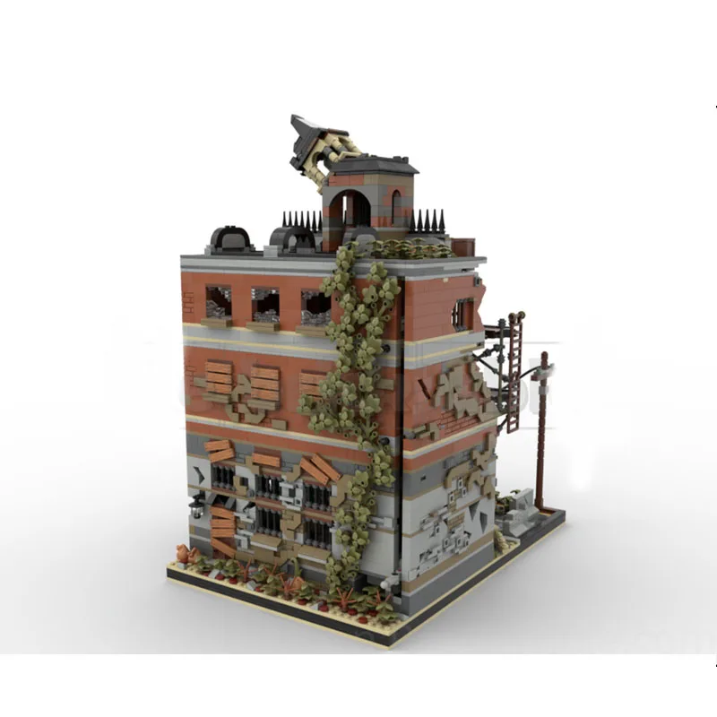 

MOC-210476 Городская ретро-модульная модель здания городского правительства из кирпичиков, 4560 деталей, креативный подарок для мальчиков на день рождения и Новый год