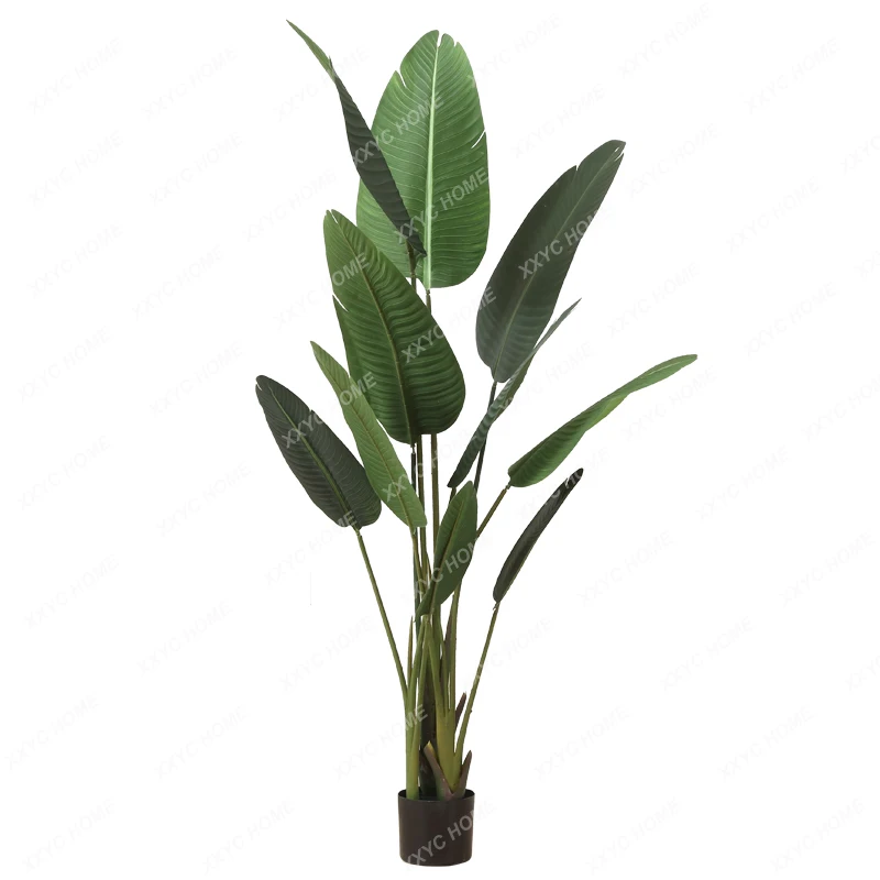 

Large Nordic Artificial Plant Bird of Paradise Fake Flower Ravenala Decoration Green Plant Decoration Small Pot Plant Floor