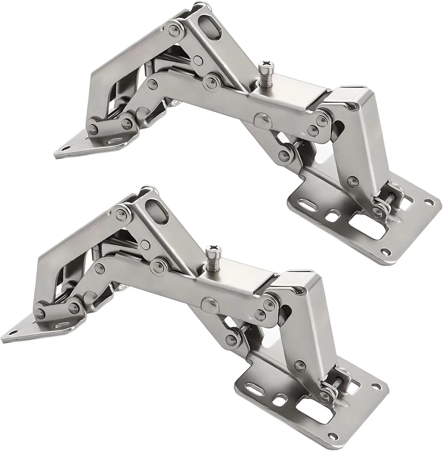 Big Kitchen Cabinet Door Hinges Cupboard Door 170 Degree Hinges - Large Angle Door Hinges - No Slot Required - Easy to Install