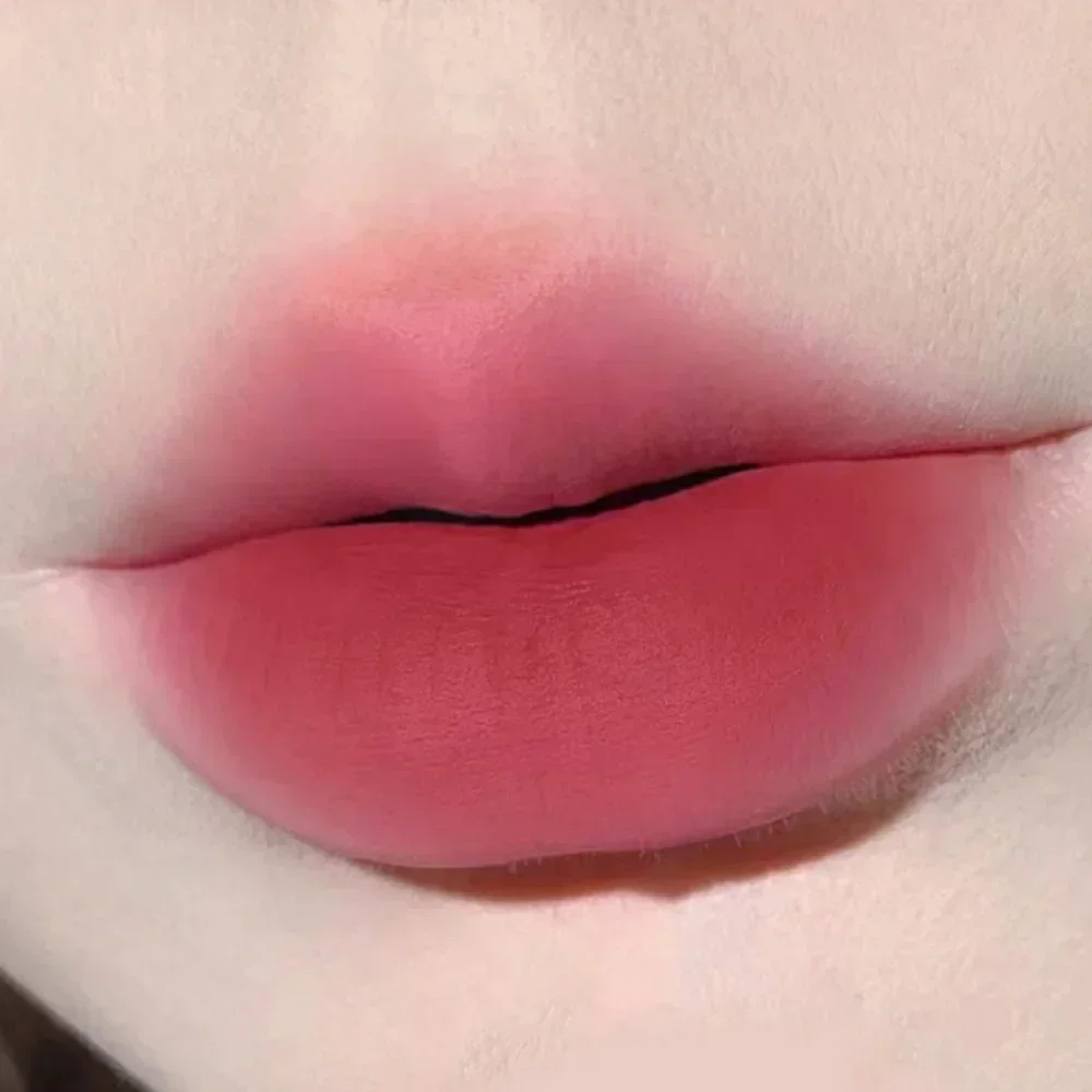 HERORANGE lápiz labial líquido con aplicador de cojín brillo de labios mate de terciopelo hidratante rubor suave cosméticos de maquillaje multiusos