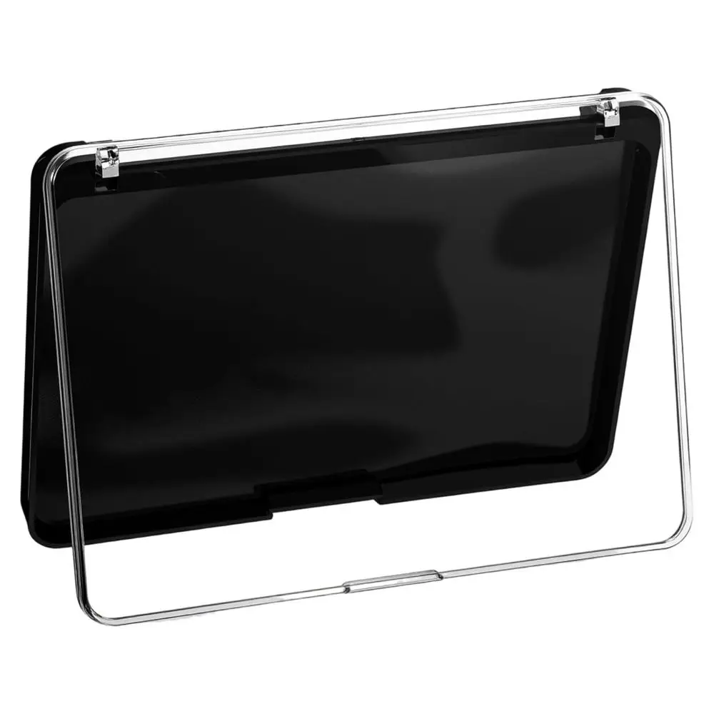with Frosted Clear Top Magnetic Makeup Palette Lightweight Black Empty Eyeshadow Palettes Plastic Travel Storage Box