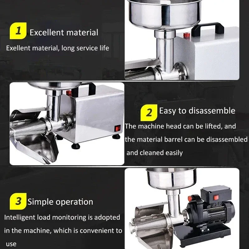 Electric Tomato Juicer Fruit Extractor Machine Tomato Paste Sauce Machine Ketchup Making Machine