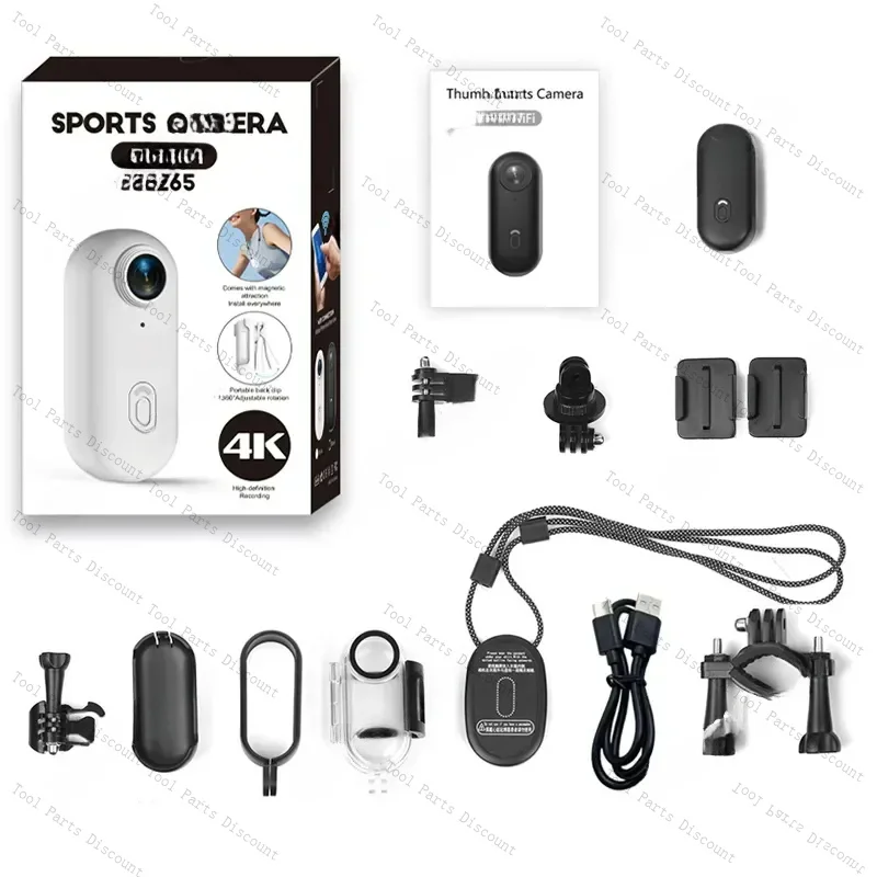 Exquisite WIFI 1080P/4K Magnetically Mounted H.265 Action With Removable Cover 30M Waterproof Thumb Camera