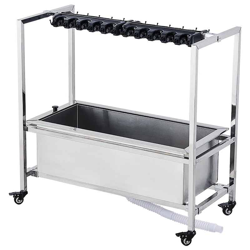 Stainless steel mop pool Outdoor rectangular removable mop pool Home toilet Washing mop basin Sink school