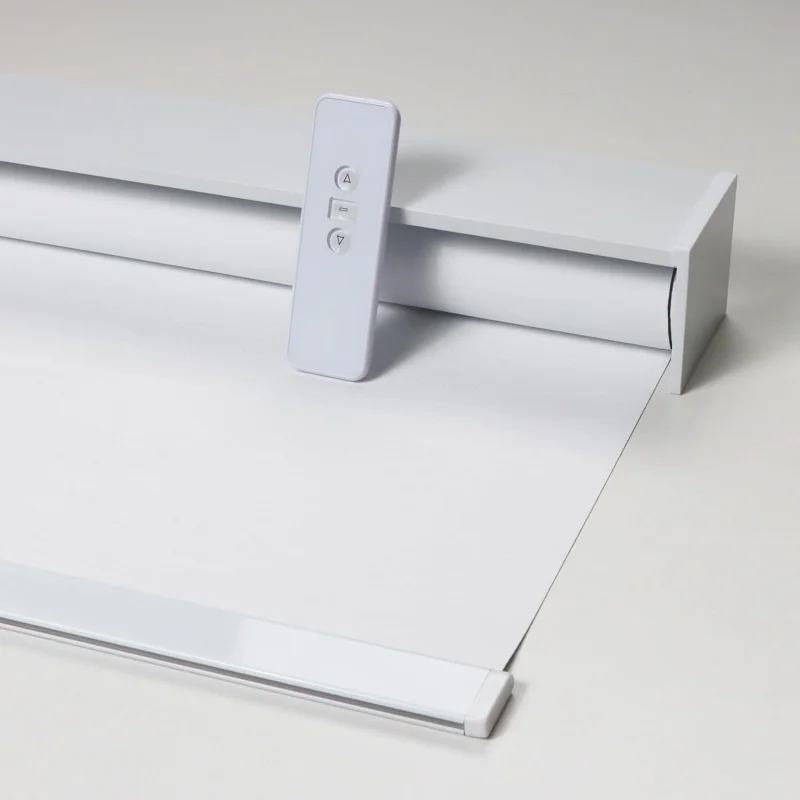 

Smart Home Custom Blinds High-End Fabric Zigbee Rechargeable Motor Connect Google Alexa Motorized Roller Blinds For Windows