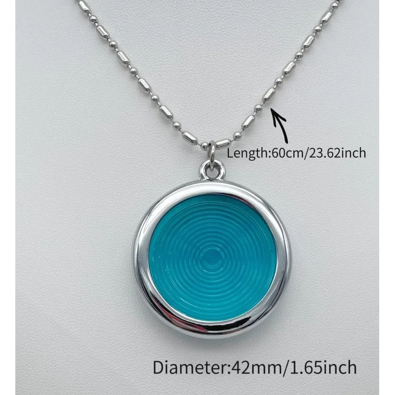 

Custom 1pc Energy Cuantica New Mini Bio Disc Chi Pendant Bioglass Apha Spin Chi Escalar Pendant With Gift Box