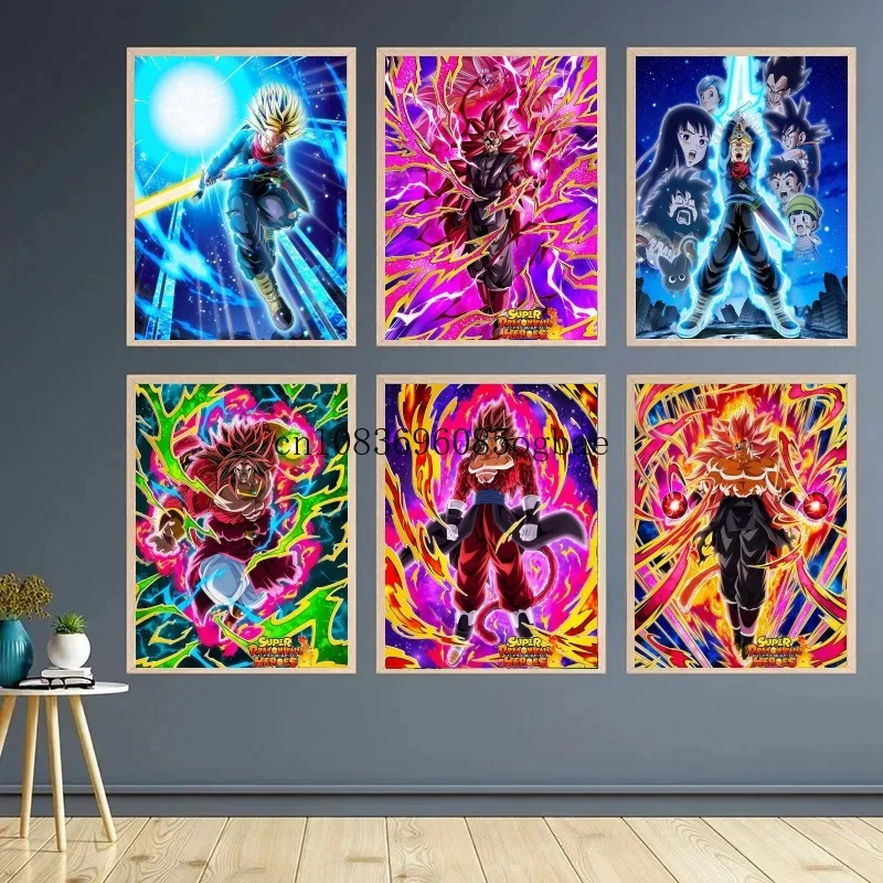 

Anime Dragon Ball Broli Saiyan Son Goku HD Picture Poster Decorative Painting Removable Living Room Art Print Canvas Aesthetics