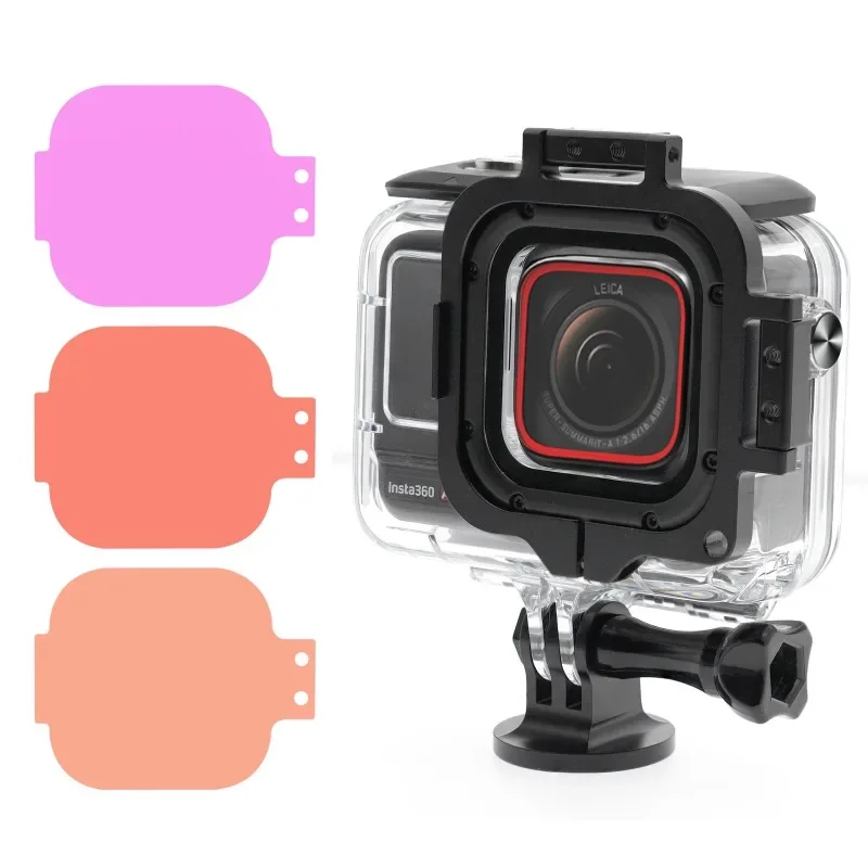 Aquanic SX60 Rama ze stopu aluminium Filtr kolorów do nurkowania Działa z oryginalnym wodoodpornym etui Insta360 Ace Pro
