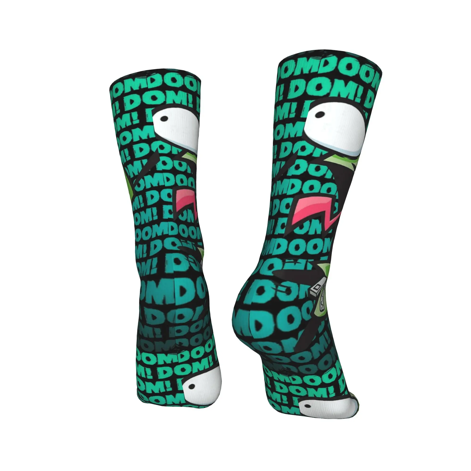 Носки Invaders Zims, чулки для отдыха, мягкие дышащие носки для скейтборда, противоскользящие носки с осенним узором