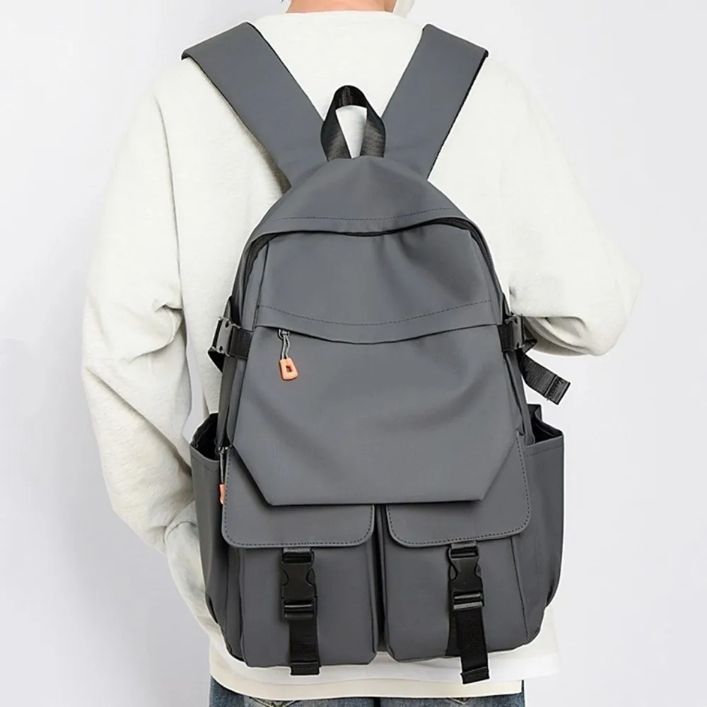 

Large Capacity Men's Large Backpacks Wear-resistant Oxford Cloth Student School Bag Multi-pockets Waterproof Travel Knapsack