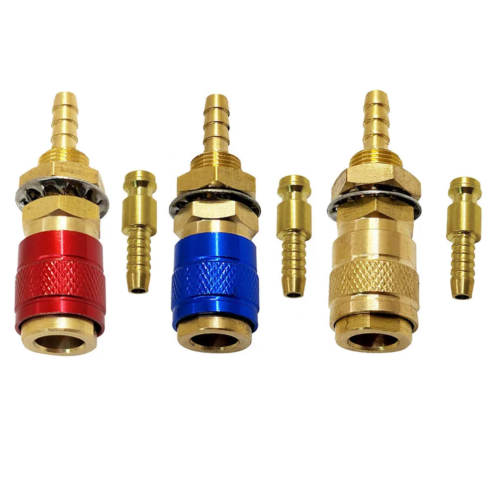 1/3pcs Gas And Water Quick Connector Fitting For Tube Inner Diameter 8mm With Hose Quick Connect For TIG Welding for torch