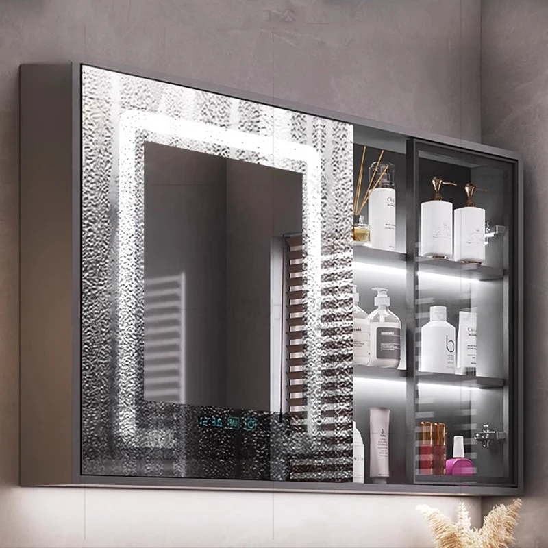 Intelligente Badkamerspiegelkasten Licht Douche Display Organizer Spiegelkasten Make-Up Espejo De Bolsillo Slaapkamermeubilair