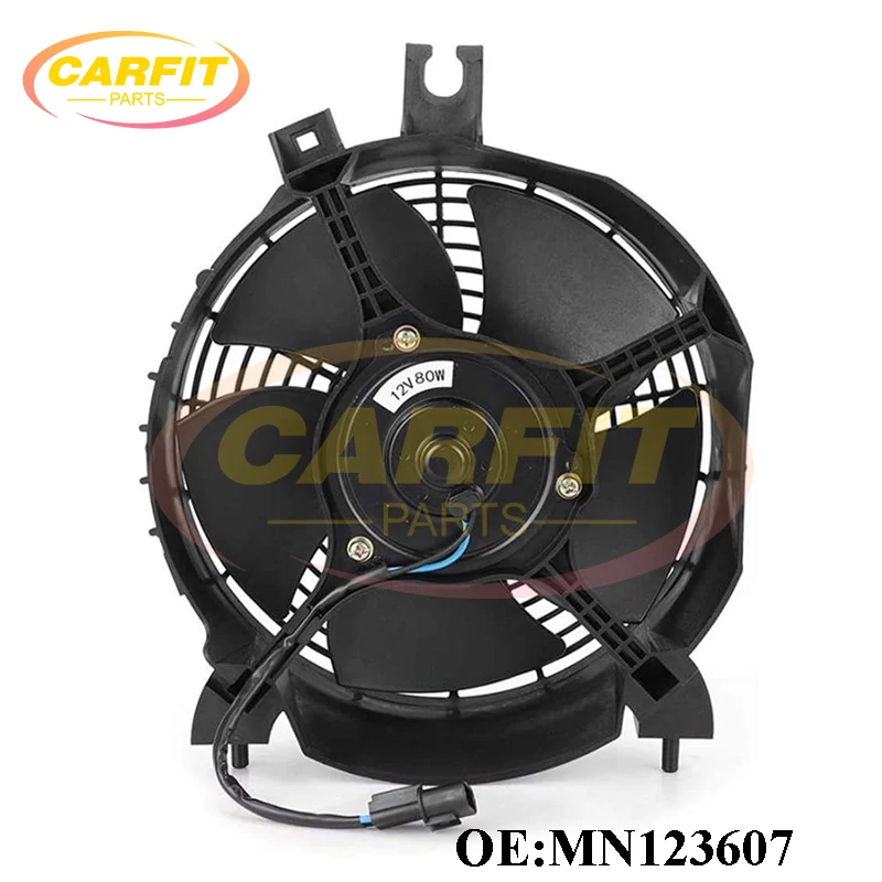 High Quality OEM MN123607 Air Condition Condenser Fan Motor & Shroud For Mitsubishi Pajero Montero Sport L200 Triton Auto Parts