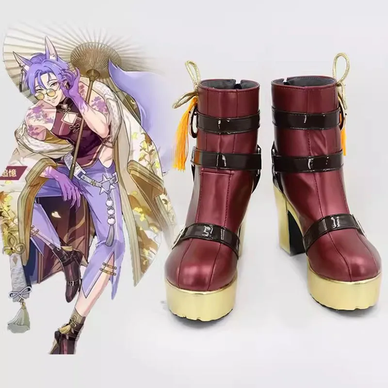 

Game Kuya Nu Carnival Cosplay Shoes Anime Long Boots Nu Carnival Kuya Fox Cosplay Costume Prop Shoes for Halloween Party