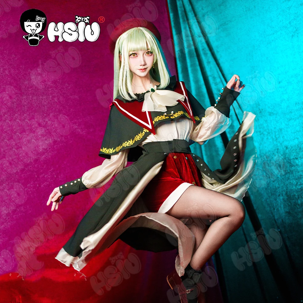 Wakaba Mutsumi Cosplay Clothing Wig Fiber synthetic wig「HSIU 」Death Show Costumes Cyan colored Wig BanG Dream! Cosplay Costumes - Image 2