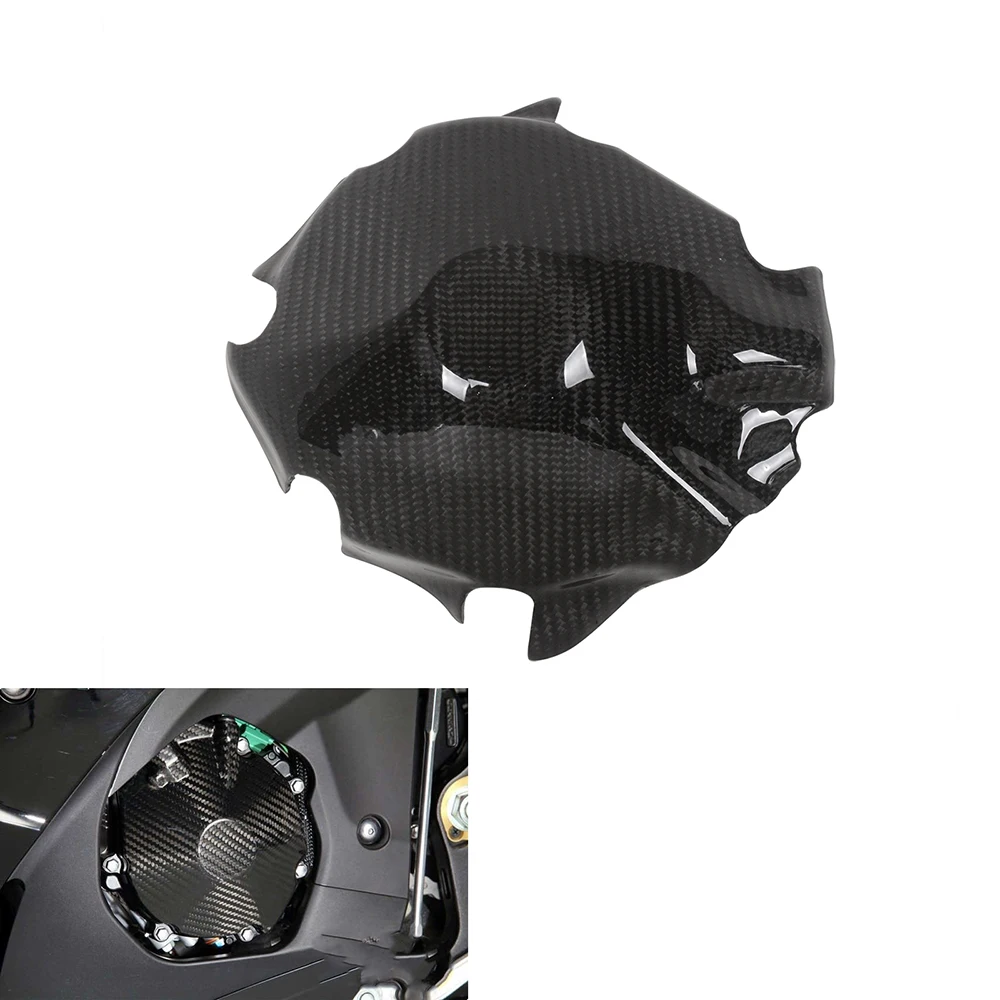 

MOTO4U Carbon Fiber Side Engine Housing Alternator Cover Alternator Clutch Protection Accessories For SUZUKI GSXR1000 2009-2010