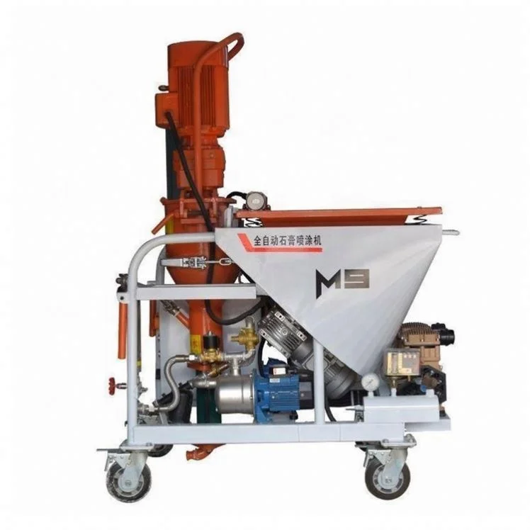 Small Mortar Spraying Machine Plastering Wall Gypsum Real Stone Paint Factory Supply