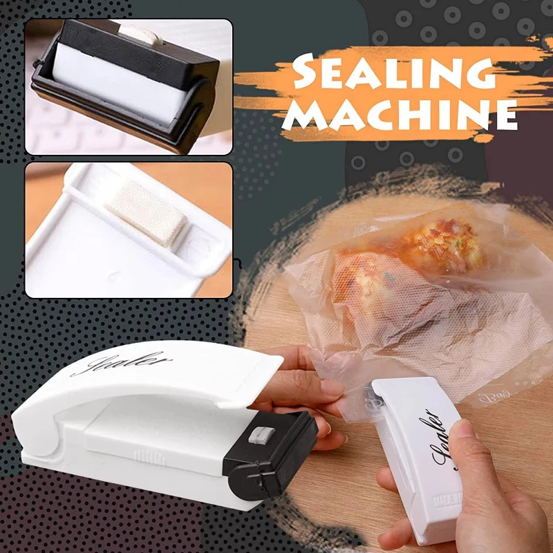 

1/2/3/4/5/6Pcs Mini Sealing Machine Small Household Sealing Machine Food Bags Plastic Bags Hand Pressure Sealing Machine
