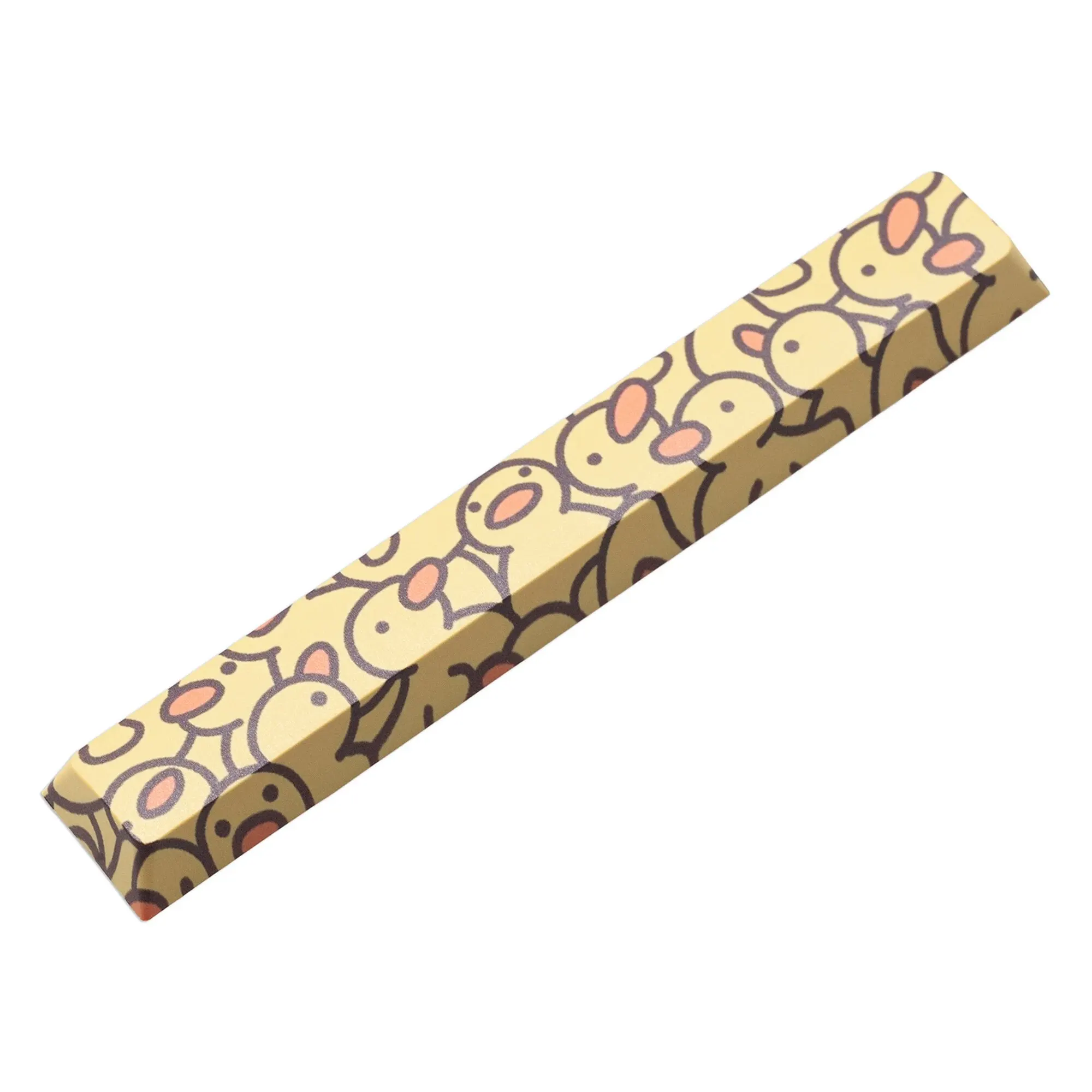 Novelty Allover Dye Subbed Keycaps Yellow Baby Duck Spacebar PBT for Gaming Mechanical Keyboard Cherry Profile 6.25u Only