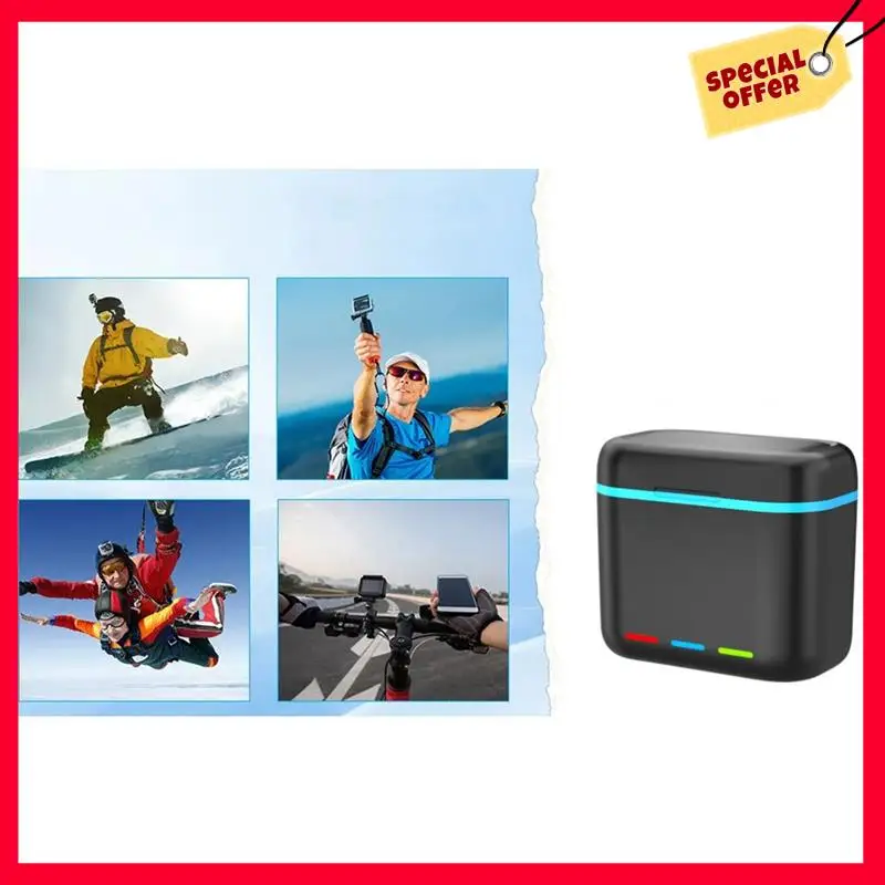 -A25M Carregador de bateria de 2 canais com slots para cartão SD Estação de carregador de bateria Carregador de carregamento rápido para câmera Insta360 X3