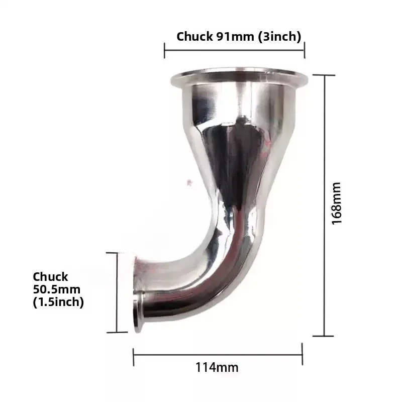 3Inch Tank Sludge Discharge Kit With 91mm Clamp Adapter Clamping Bottom Drain Fitting Home Brewing Fermentation Bucket Accessory