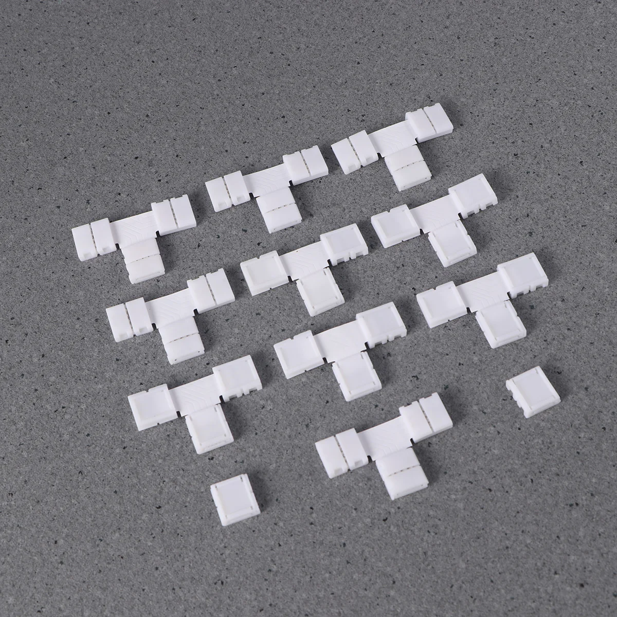 10 قطعة T شكل مصباح ليد قطاع الزاوية موصل ل 10 مللي متر Rgb شرائط مصباح سهلة التركيب لا لحام مقاوم للماء غير مقاوم للماء