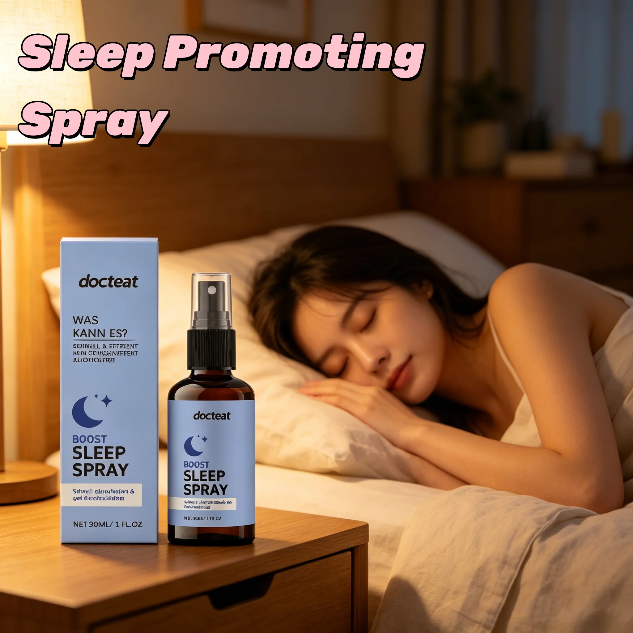 DOCTEAT Melatonin Spray Stimulate Metabolism Reduce Dark Circles Brighten Skin Tone Improve Sleep Quality Boost Immunity Spray