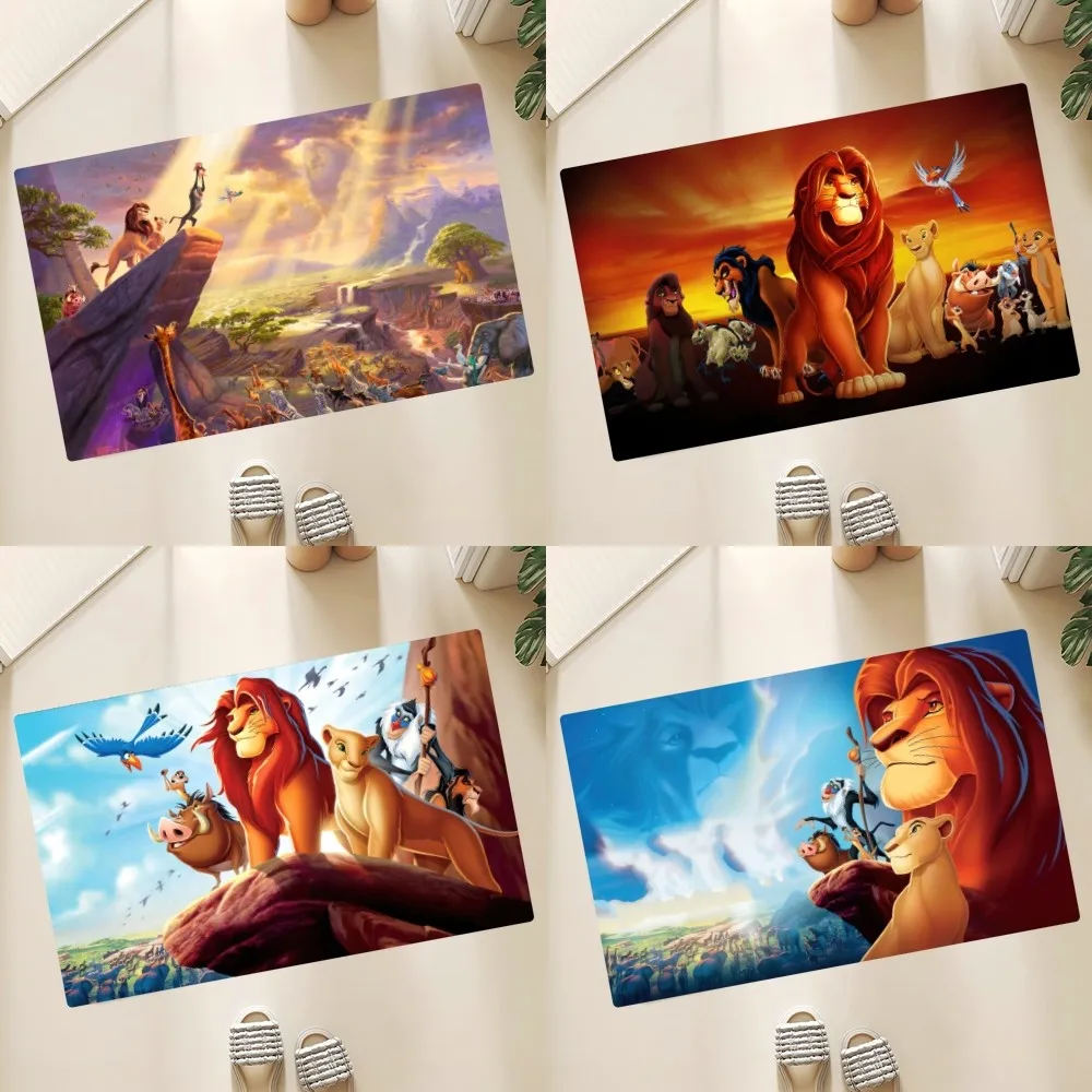 Mniso Disney The Lion King Floor Mat Anti-Slip Doormat Home Entrance Doormat Bedroom Bathroom Living Room Floor Mats Kitchen Rug