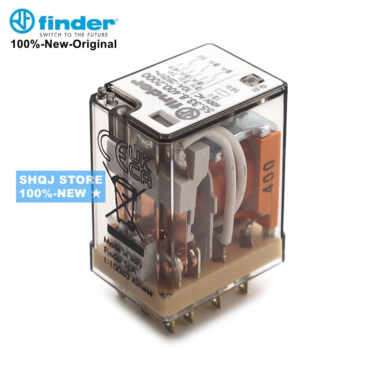 FINDER 100%-NEW 1PCS 55.33.8.400.2000 400VAC 55.33.8.230.0010 55.33.9.024.0010 94.03 10A Relay Original