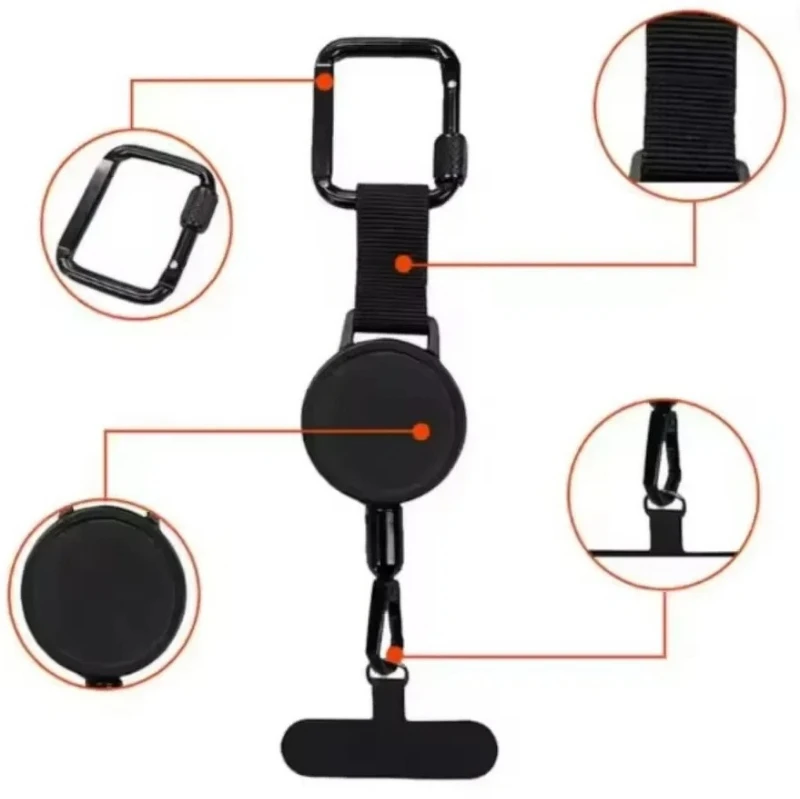 Retractable Anti-Theft Outdoor Phone Holder Cellphone Lanyard Strap Smartphone Case Safety Tether With Belt Clip For iPhone17 18 view 5