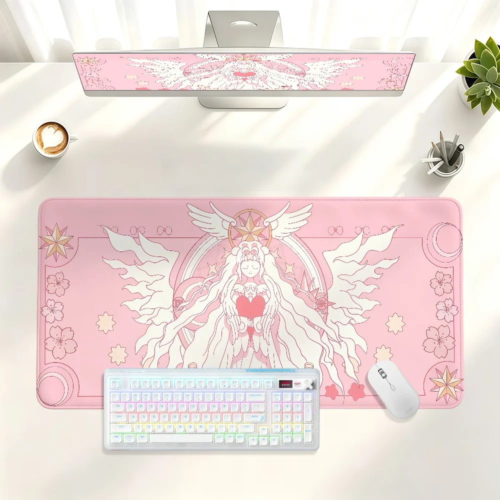 Anime Card Captor Sakura Cute Mouse Pad Large Non-slip Lockedge Desktop Computer Desk Mat Keyboard MousePad Office Gamer Student