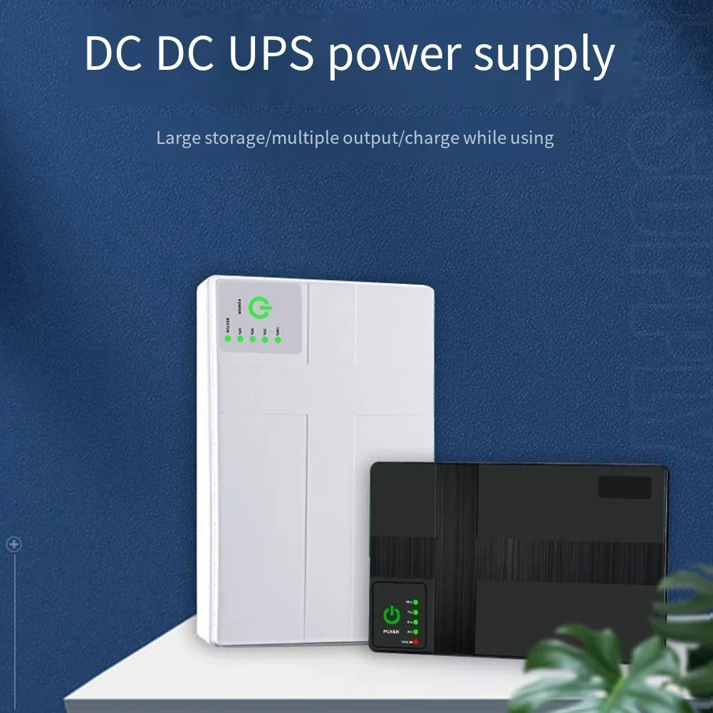 10400mAh DC Power Adapter Uninterruptible Power Supply 5V 9V 12V UPS Router Optical Cat Built-in Adapter Backup Power Supply Eu