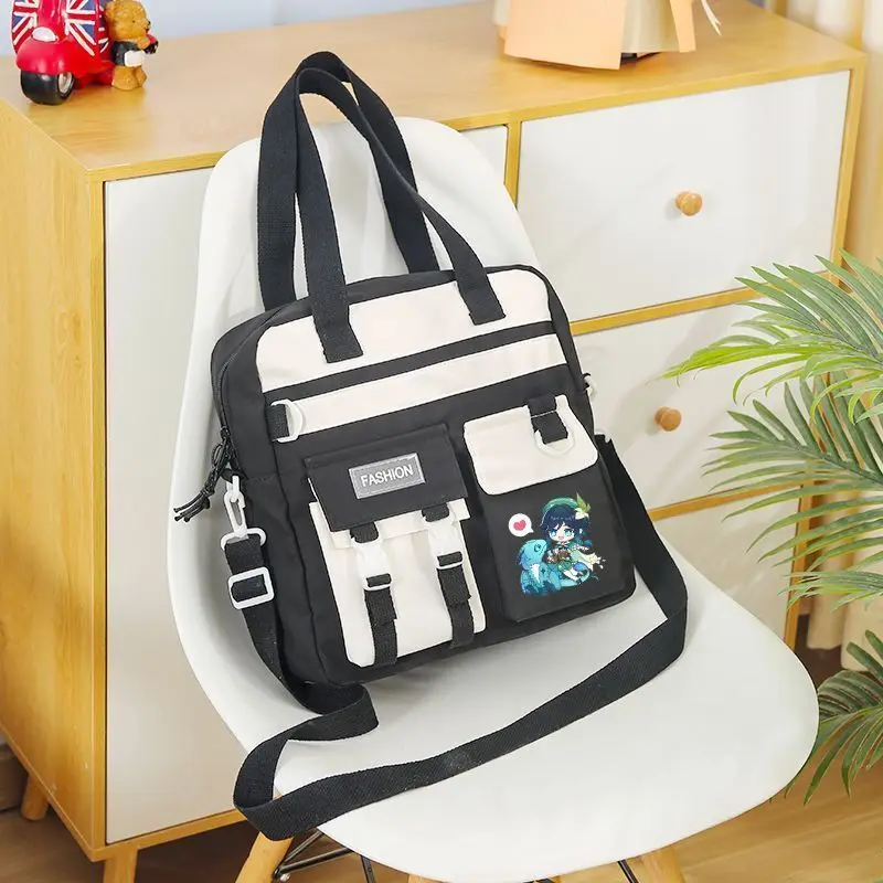 Genshin Impact Game Scaramouche Maplehara Manyo Xiangliu Crossbody Middle And High School Girls Large Capacity For Boys Casual