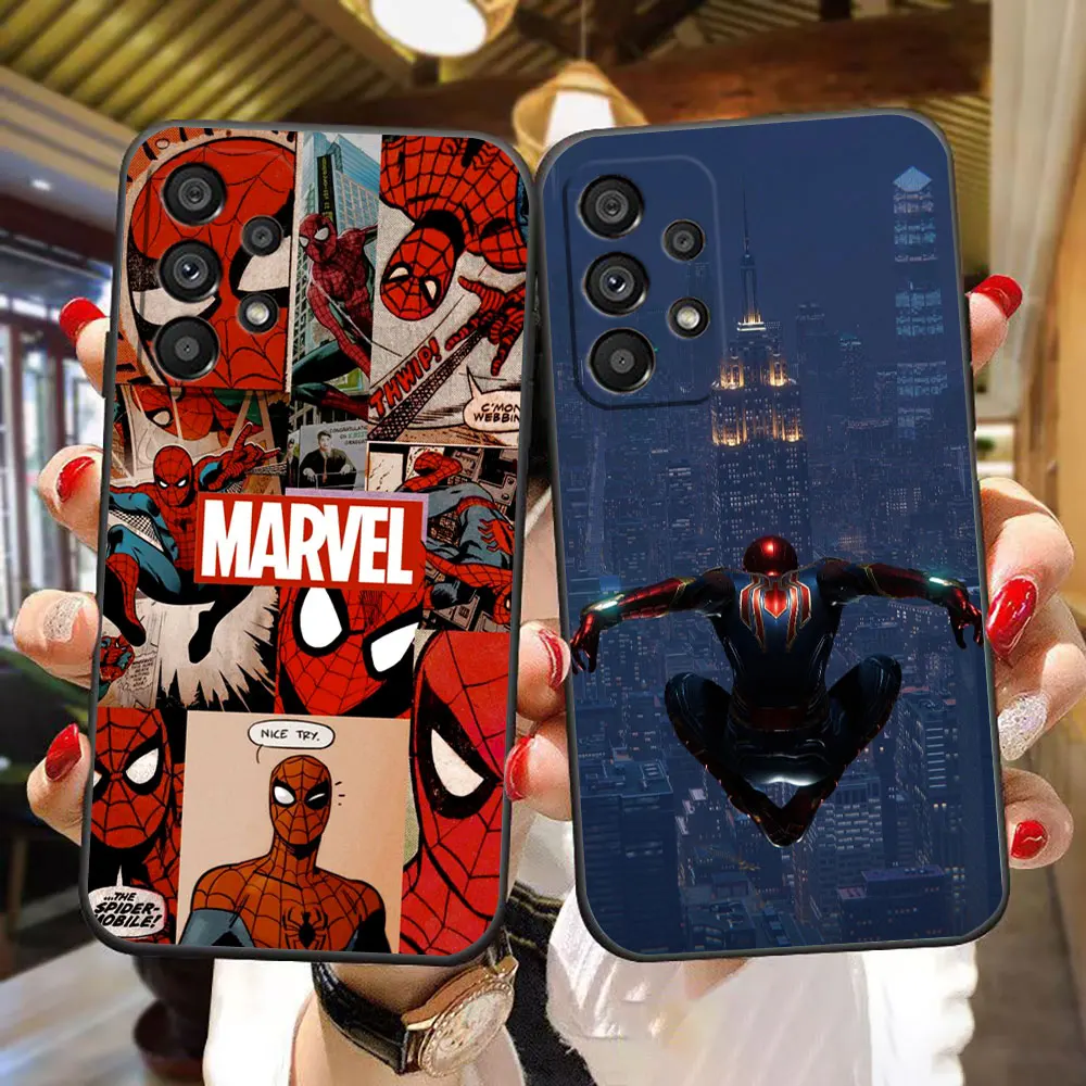 

Marvel Spider Spiderman Phone Case For Samsung A14 A15 A16 A22 A23 A26 A32 A33 A35 A36 A51 A52 A53 A54 A55 A56 A71 A72 A73 Case