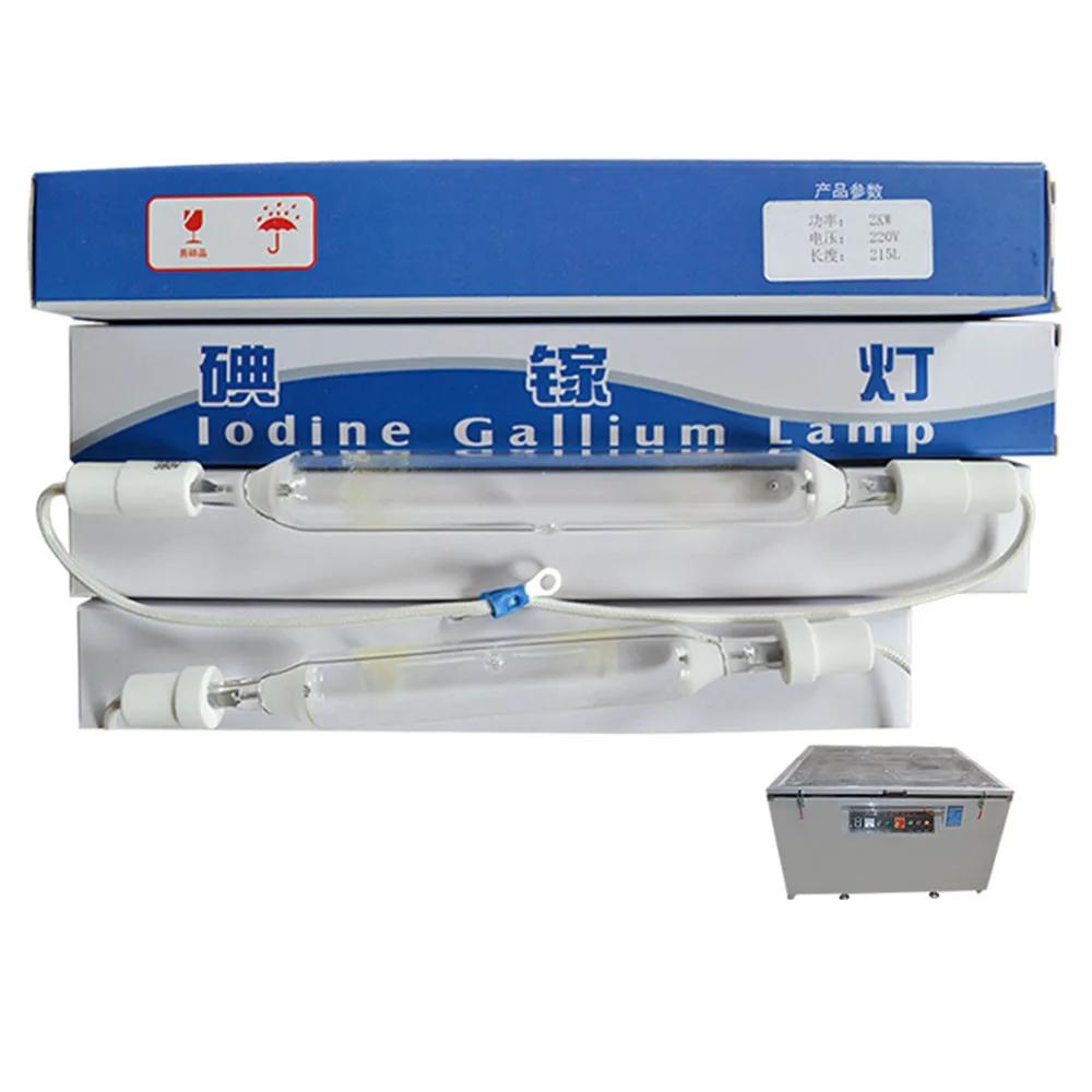 Free Ship 1-5Kw Gallium Iodide Lamp Plate Printing Exposure  UV Curing Tube Machine Drying