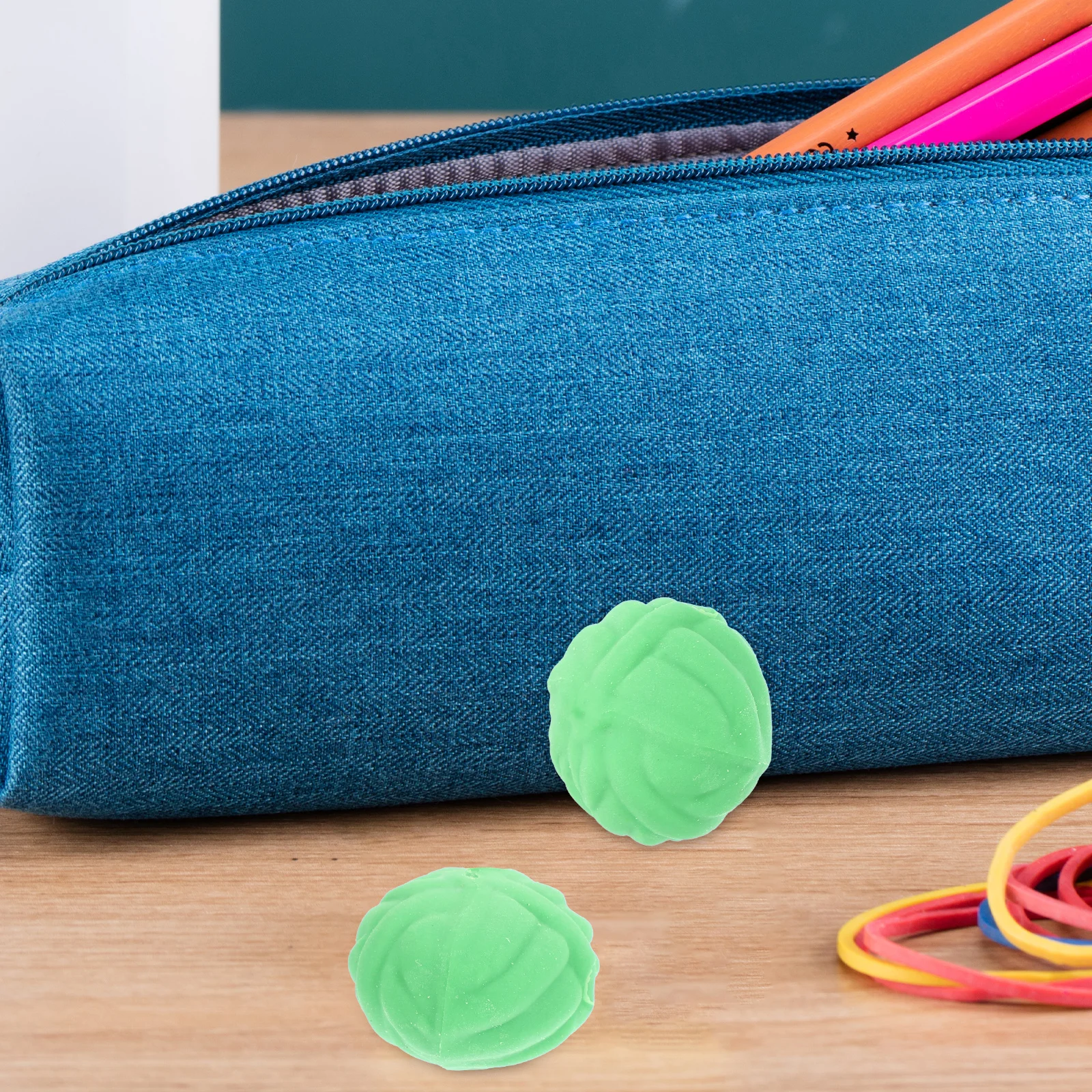 

20Pcs Cabbage Erasers Tpr Made Vegetable Shaped Portable Mini Erasers for Sketching and School Cute Writing Accessory