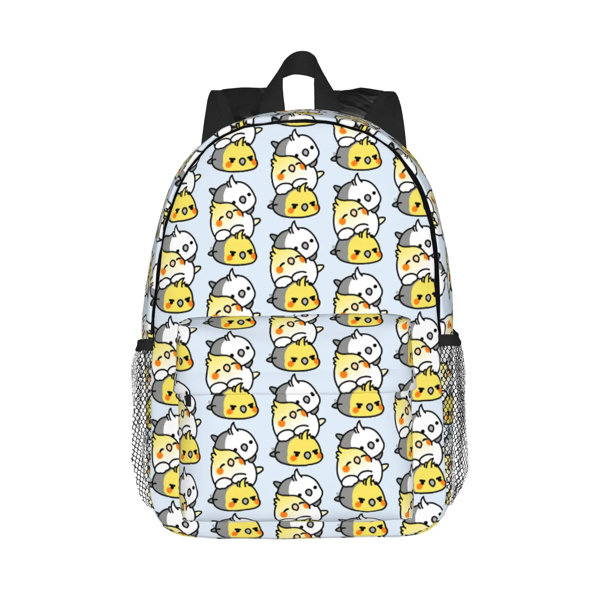 Pet Birds Cute Cockatiel Budgie Parrot Backpack Hot Sale Daypack Boys Girls BookBag Shoulder Bags for Men Women School Bag