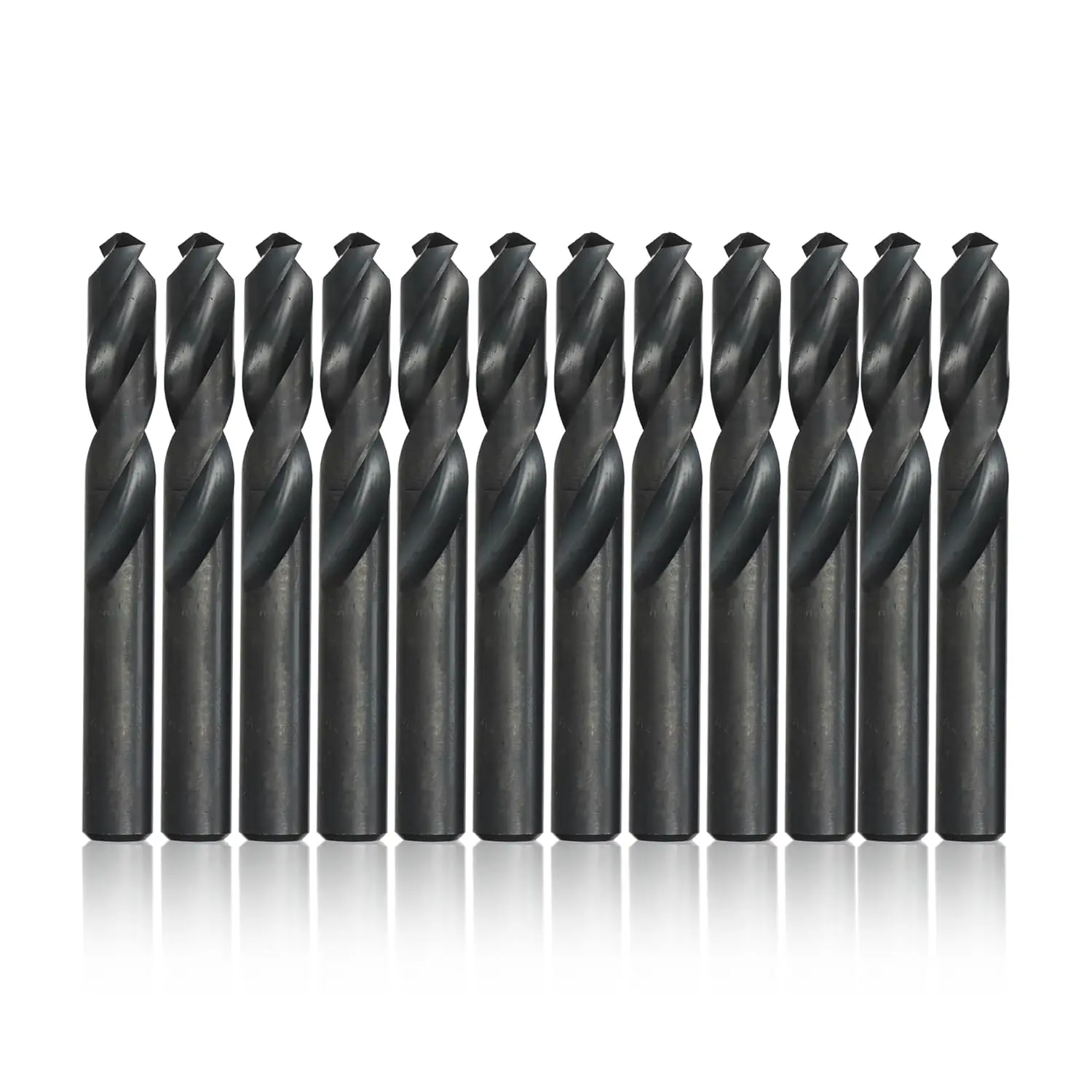 

1/4" Heavy Duty Split Point Stub Drill Bit Set, High Speed Steel, Pack of 12