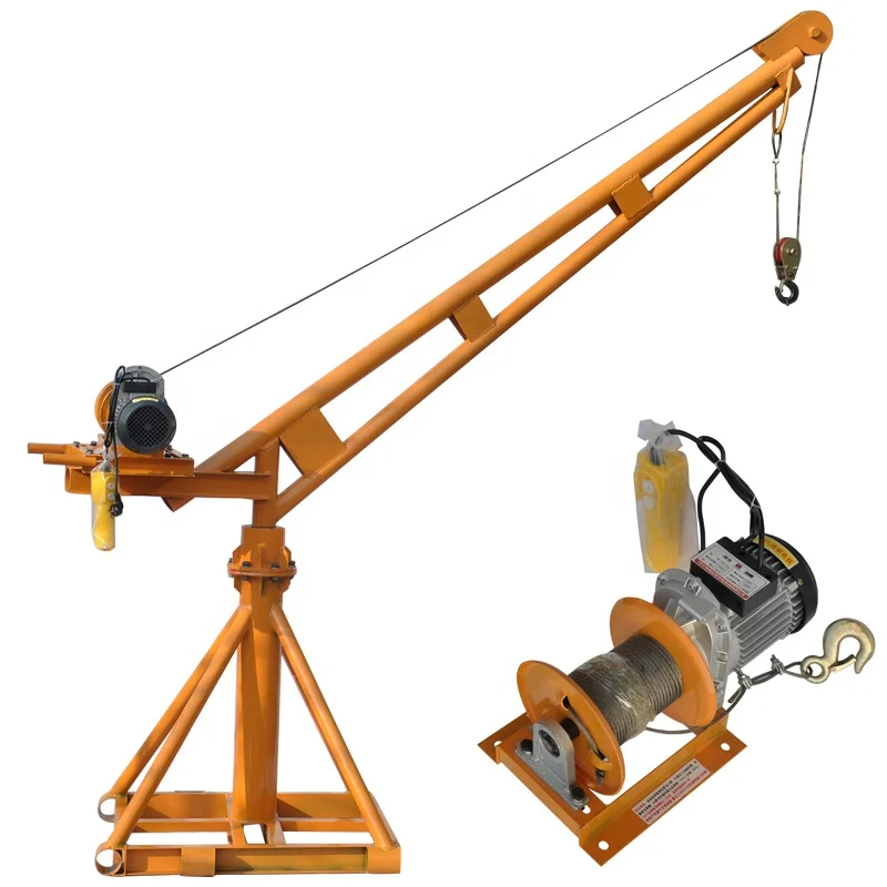 1ton Construction Roof Outdoor Mobile Gantry Crane Full Set 1000kg-30m-220v