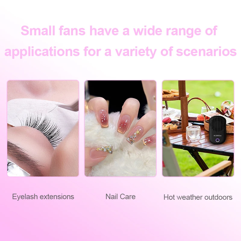 Nuovo strumento per l'estensione delle ciglia Mini USB Ventilatore Aria condizionata Ventilatore Colla Trucco Ciglia innestate Essiccatore dedicato