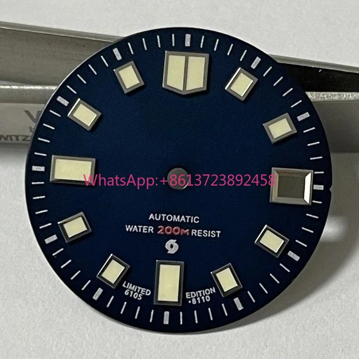 2026 New 6105 dial for NH35A movement diving watch modified C3 luminous trend