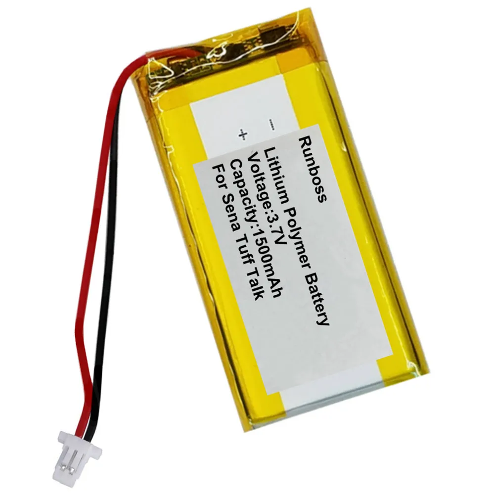 1500mAh 3.7V Replacement Headset Battery for Sena Tuff Talk Bluetooth Motorcycles Headphone Intercom