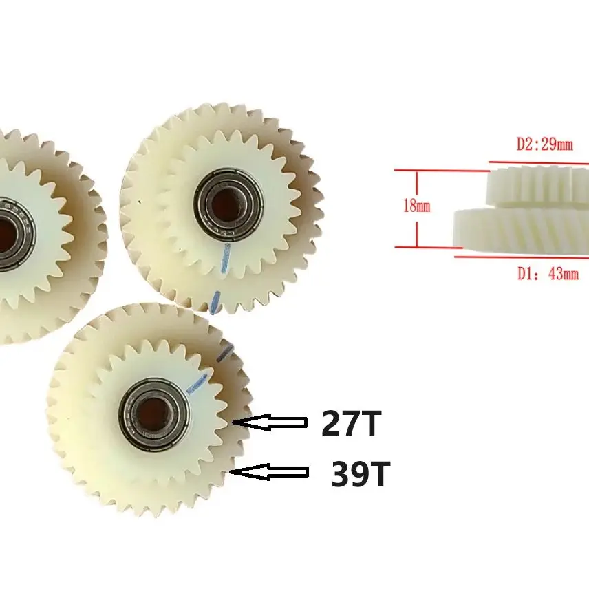 3pcs AKMQ100SX Motor Gear Set 27T+39T Teeth For Replacement / Ebike AKM Nylon Gear For Q100SX Motor