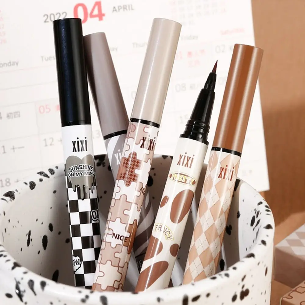 Brown Smooth Face Drawing Natural Korean Comestics Eye Makeup Tool Eye Liner Pencil Liquid Eyeliner Pen Lying Silkworm Pencil